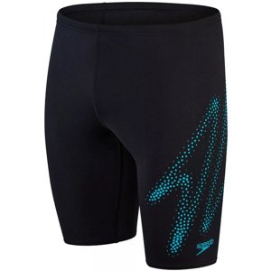 Speedo hyper boom logo placement jammer boy black/bolt 164cm