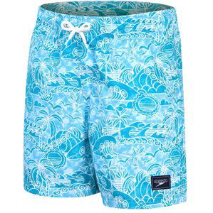 Speedo printed 15 watershort boy alpine blue/pool/white 164cm