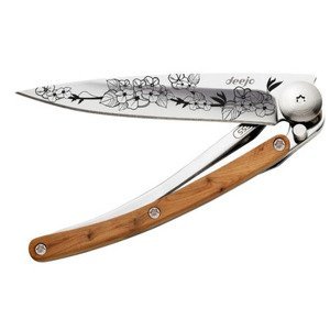 Kapesní nůž Deejo 9AB022 Tattoo 27g, juniper, cherry blossom