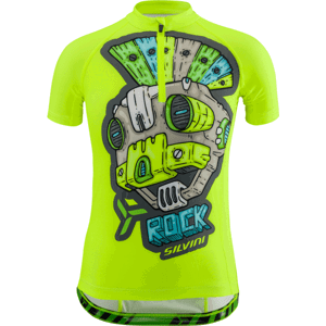 Dětský cyklistický dres Silvini Scrivia CD1434 neon sky