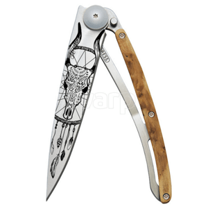 Kapesní nůž Deejo 1CB043 Tattoo dreamcatcher 37g, juniper wood