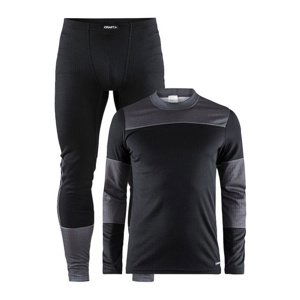 Set CRAFT Baselayer 1905332-999975 šedá/černá/žlutá