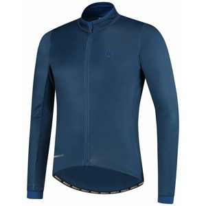 Hřejivý cyklistický dres Rogelli ESSENTIAL s dlouhým rukávem, modrý 001.107