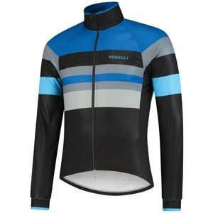 Ultralehká cyklistická bunda Rogelli PEAK, černo-modro-šedá 003.035