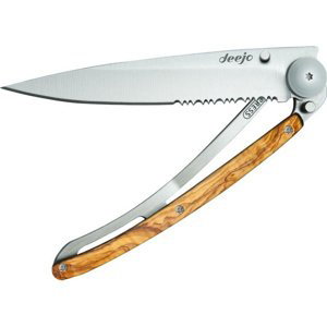 Kapesní nůž Deejo 1CB505 Serration 37g, Titan, Coralwood