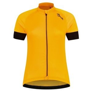 Dámský cyklistický dres Rogelli MODESTA s krátkým rukávem, žluto-černý ROG351512