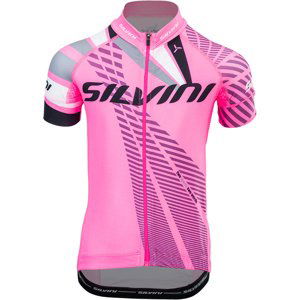 Dětský cyklistický dres Silvini Team CD1435 pink/cloud