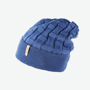 Dětská pletená Merino čepice Kama B100 127 denim