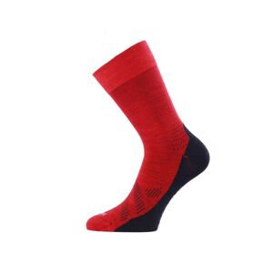 Ponožky merino Lasting FWJ-339 červené L (42-45)