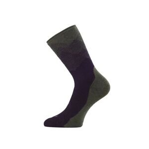Ponožky merino Lasting FWN-696 zelené M (38-41)