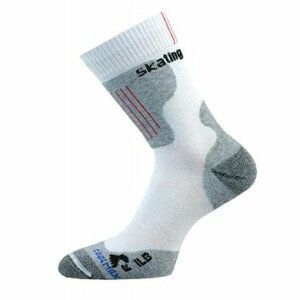 Ponožky Lasting ILB bílá/šedá L (42-45)