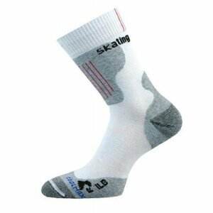 Ponožky Lasting ILB bílá/šedá M (38-41)