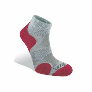 Ponožky Bridgedale CoolFusion Multisport wom 812 grey/raspberry L (7-8,5) UK