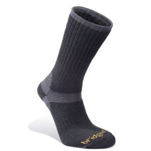 Ponožky Bridgedale Merino Hiker black/845 XL (12,5-14,5)