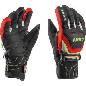 Rukavice LEKI Worldcup Race Coach Flex S GTX Junior black-red-white-yellow 634-80121 4