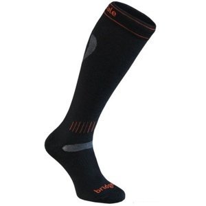 Ponožky Bridgedale Ultra Fit 009 black/orange XL (12,5-14,5)