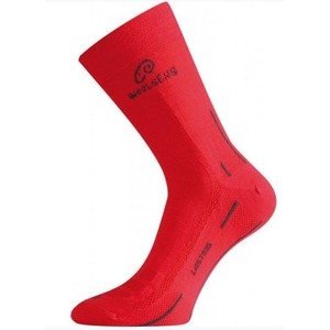Unisex vlněné ponožky Lasting WLS 388 červená S (34-37)