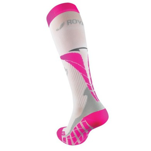 Kompresní podkolenky ROYAL BAY® Air White/Pink 0388 39-41 / C3