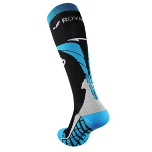 Kompresní podkolenky ROYAL BAY® Air Black/Blue 9588 39-41 / C2