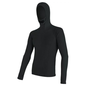 Pánské triko s kapucí Sensor MERINO DOUBLE FACE černé 16200084 XL