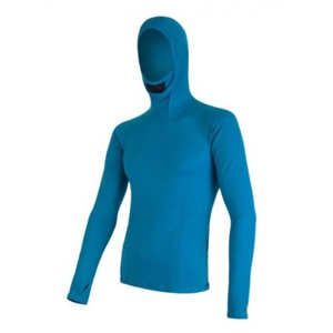 Pánské triko s kapucí Sensor MERINO DOUBLE FACE modré 16200085 XXL