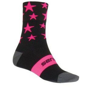 Ponožky Sensor Stars černá růžová 16100064 9/11 UK