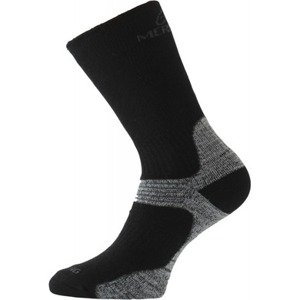Trekingové merino ponožky Lasting WSB 908 černá šedá S (34-37)