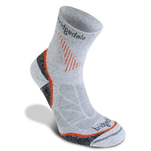 Ponožky Bridgedale CoolFusion Run Qw-ik grey/801 M (6,5-9)
