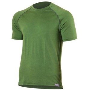Pánské vlněné triko Lasting Quido 6060 zelená M