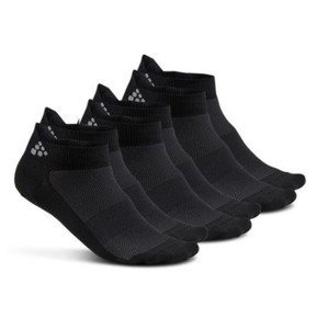 Ponožky CRAFT Shaftless 3-pack 1906059-999000 - černá 46-48