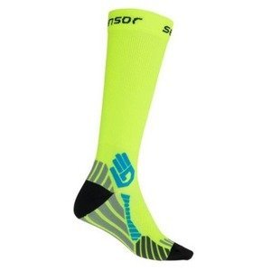 Ponožky Sensor Compress reflexní žlutá 17100125 6/8 UK