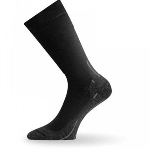 Ponožky Lasting WHI 909 černé vlněné XL (46-49)