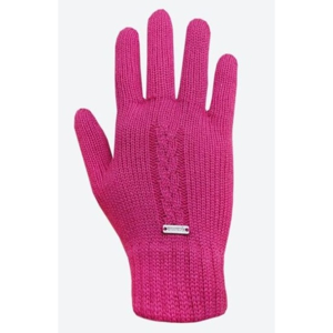 Pletené Merino rukavice Kama R103 114 růžová L
