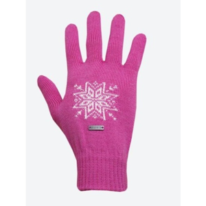 Pletené Merino rukavice Kama R104 114 růžová M