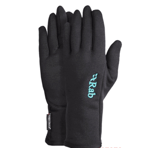 Rukavice Rab  Powerstretch Pro Glove Women's black/BL M