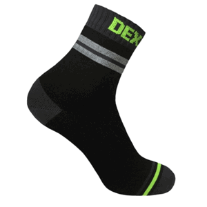 Ponožky DexShell Pro Visibility Cycling Sock Grey stripe L