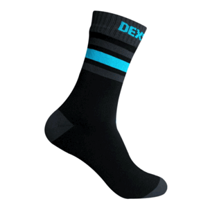 Ponožky DexShell Ultra Dri Sport Sock Black/Aqua L