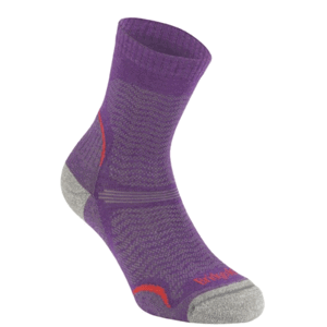 Ponožky Bridgedale Hike Ultra Light T2 Merino Performance Crew Women's multi purple/371 S (3-4,5)