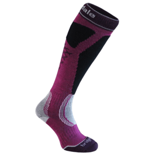 Ponožky Bridgedale Ski Easy On Women's magenta/black/046 L (7-8,5)