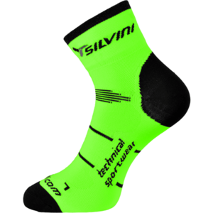 Cyklistické ponožky Silvini Orato UA445 green-charcoal 39-41
