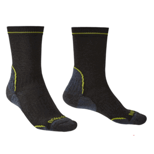 Ponožky Bridgedale Hike Lightweight Coolmax Performance Boot black/lime/137 L (9,5-12)