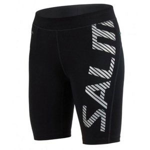 Šortky Salming Power Logo Tights Women Black/Silver Reflective XS