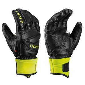 Rukavice LEKI Worldcup Race Downhill S 649806301 black/ice/lemon 8