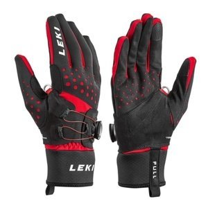 Běžkařské rukavice LEKI Nordic Tune Shark Boa® (643910301) black/red 8