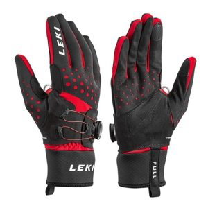 Běžkařské rukavice LEKI Nordic Tune Shark Boa® (643910301) black/red 6