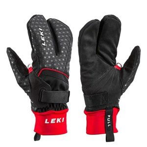 Běžkařské rukavice LEKI Nordic Circuit Shark Lobster (2+2) (643905601) black/red 8