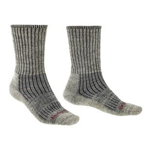 Ponožky Bridgedale Hike Midweight Merino Comfort Boot stone grey/017 M (6-8,5) UK