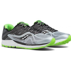 Pánské běžecké boty Saucony Ride 10 Grey/Black/Slime 11,5 US