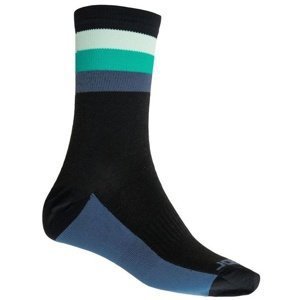 Ponožky Sensor COOLMAX SUMMER STRIPE černá/zelená 20100040 3/5 UK