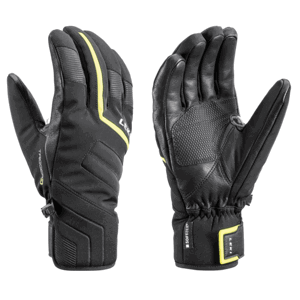 Lyžařské rukavice LEKI Falcon 3D black/lime 9